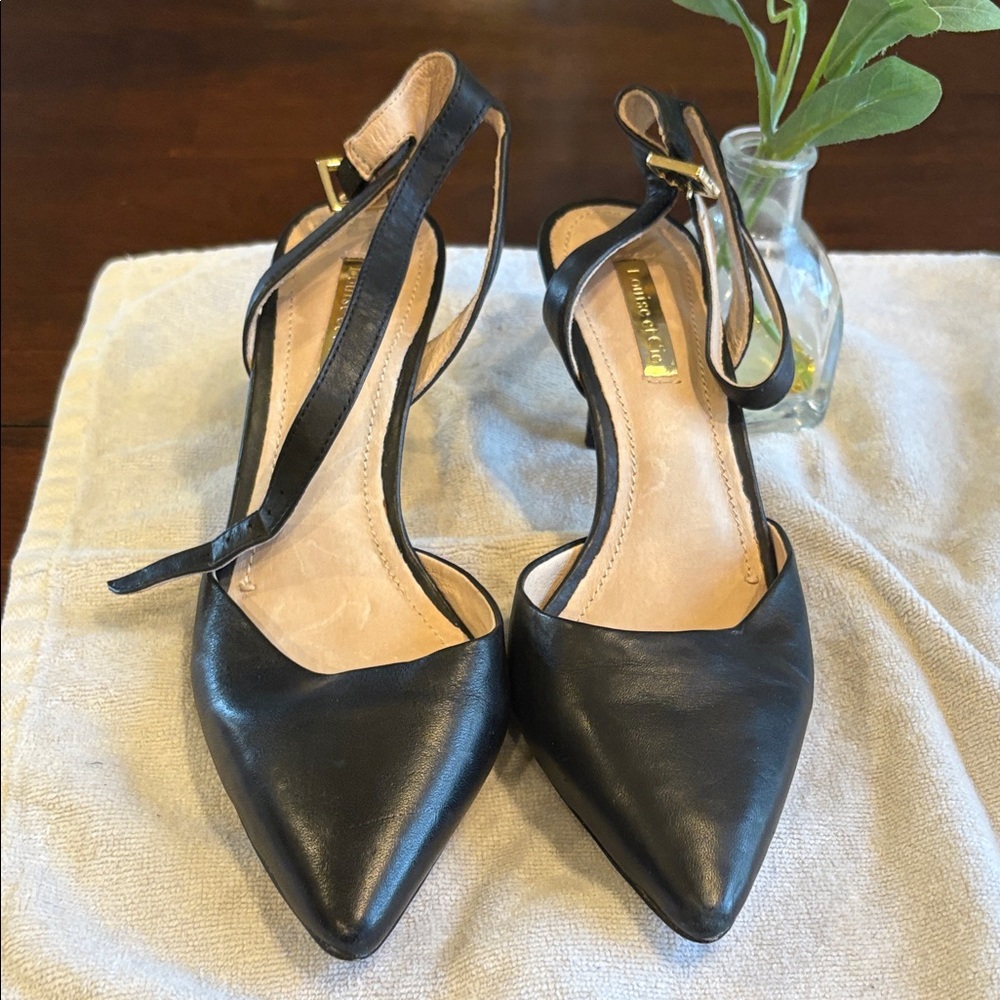 Louise et Cie Black Leather Heels